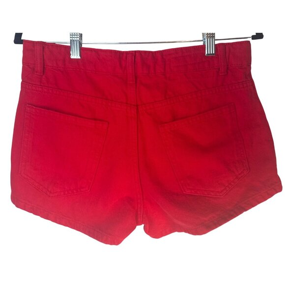 2/$30 ZARA Size Small Red Zara Cotton Womens Shorts - Picture 3 of 15